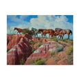 thumbnail image 1 of Trademark Fine Art 'Colored Clay And Quarter horses' Canvas Art by Jack Sorenson, 1 of 1