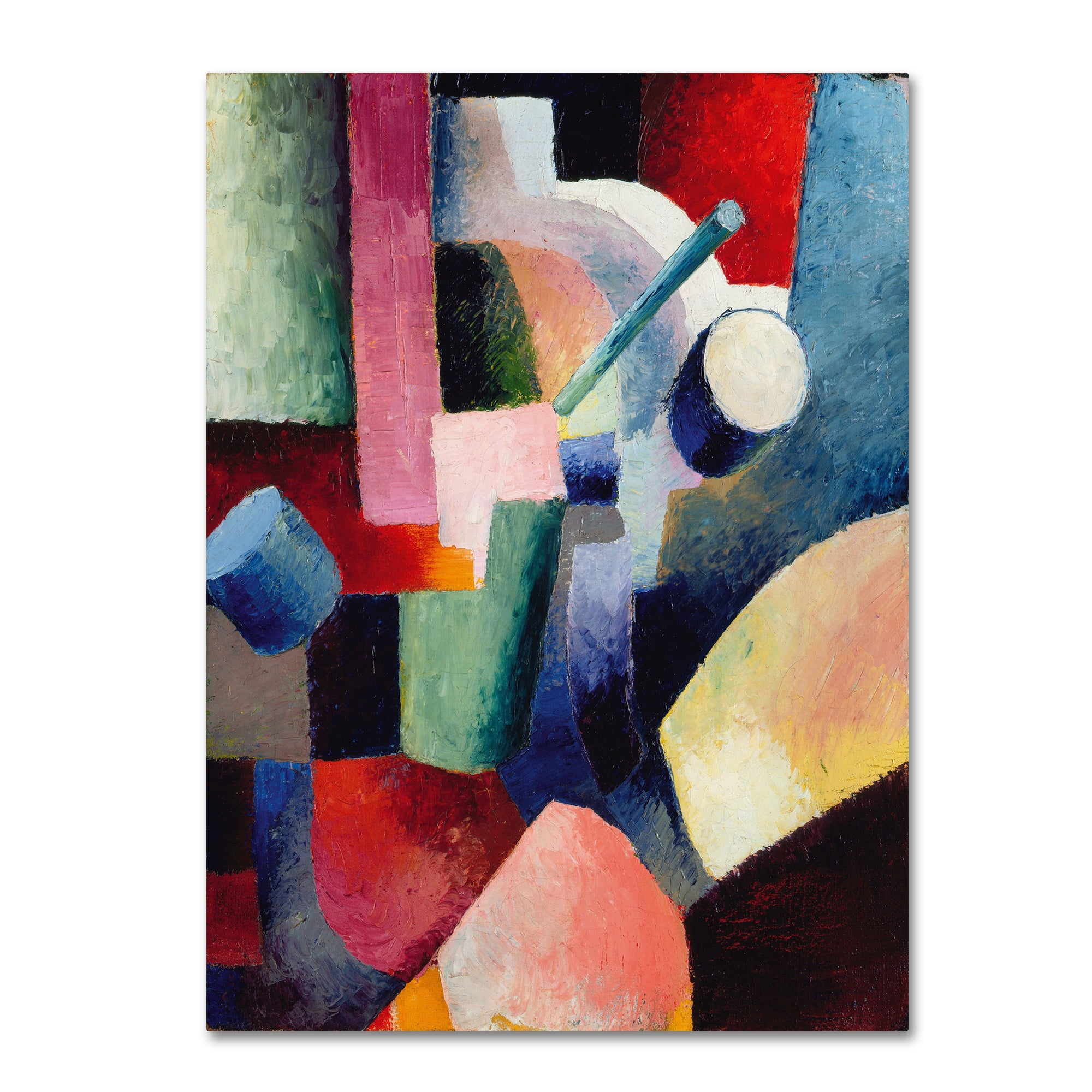 Trademark Fine Art 'Colored Composition Of Forms' Canvas Art by August Macke