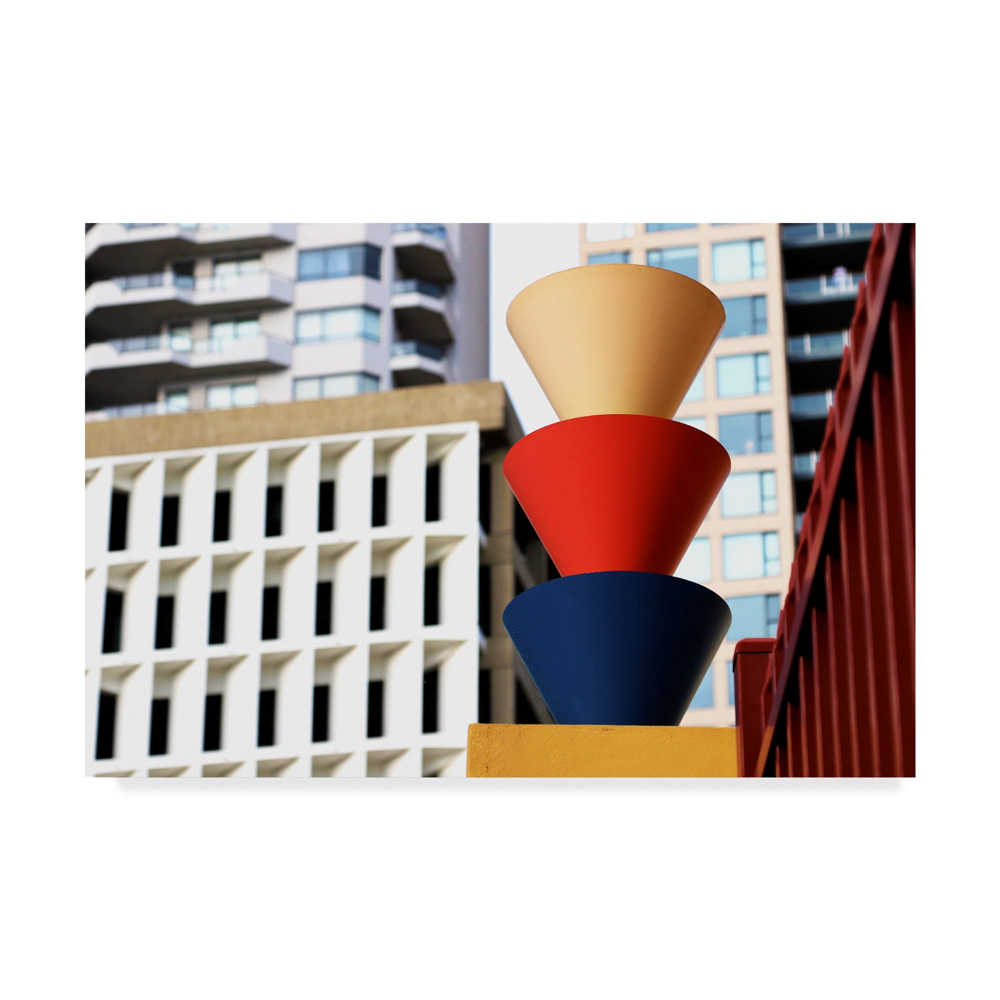 Trademark Fine Art 'Colorful Architecture Buildings' Canvas Art by Incredi
