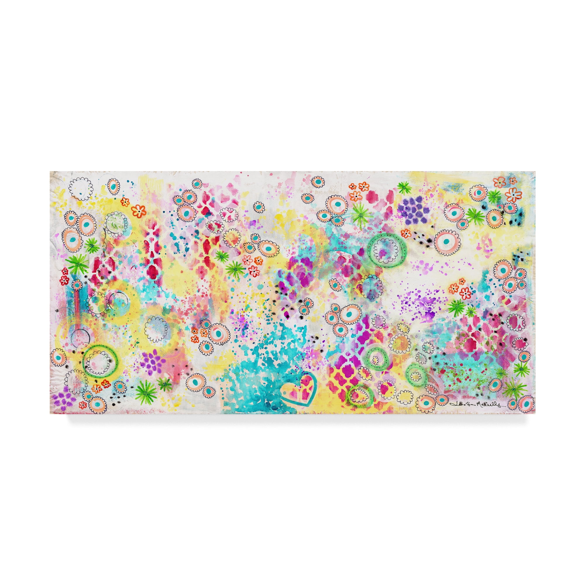 Trademark Fine Art 'Colorful Chaos - Jennifer' Canvas Art by Jennifer McCully