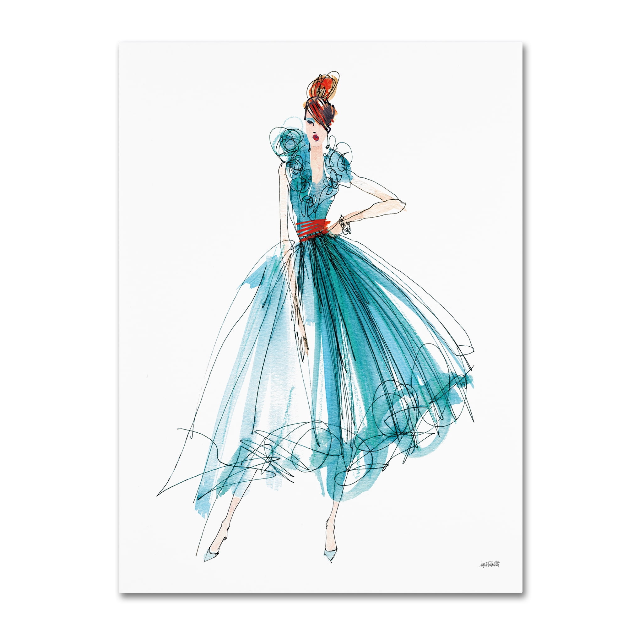 Trademark Fine Art 'Colorful Fashion II' Canvas Art by Anne Tavoletti