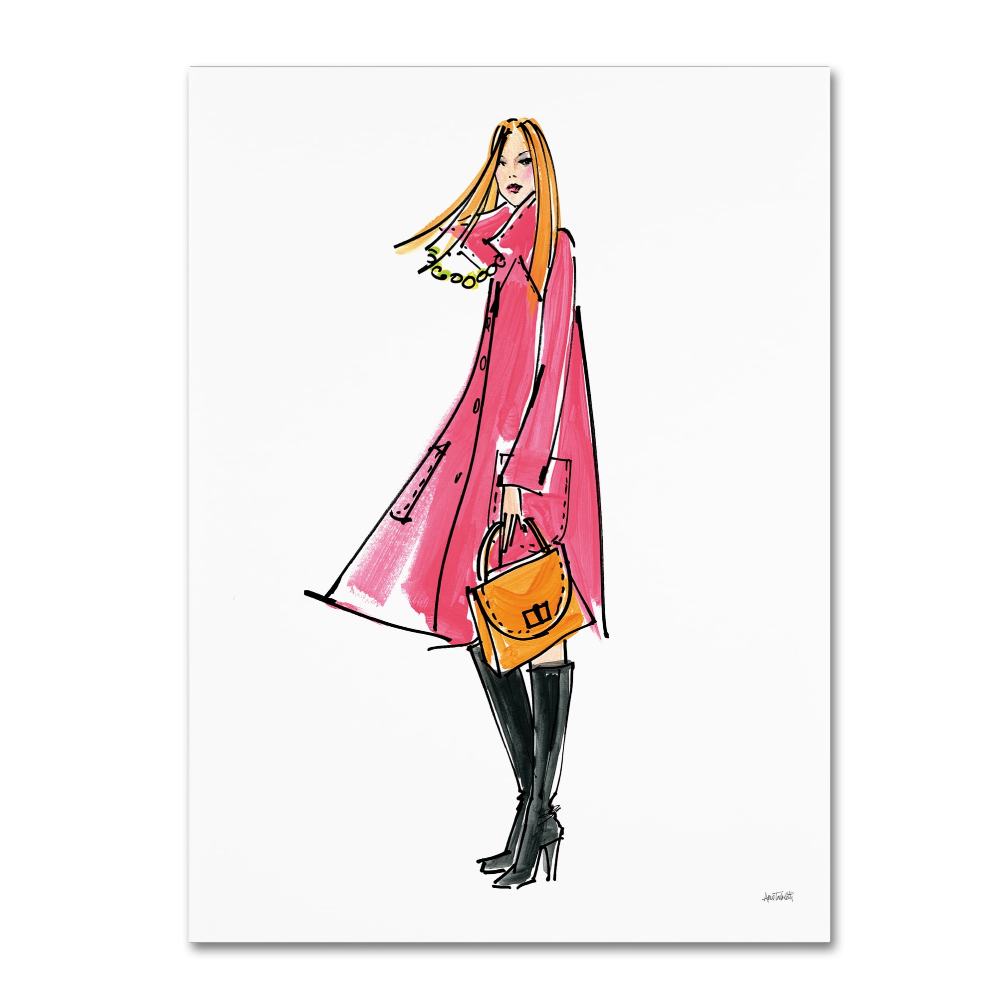 Trademark Fine Art 'Colorful Fashion III' Canvas Art by Anne Tavoletti
