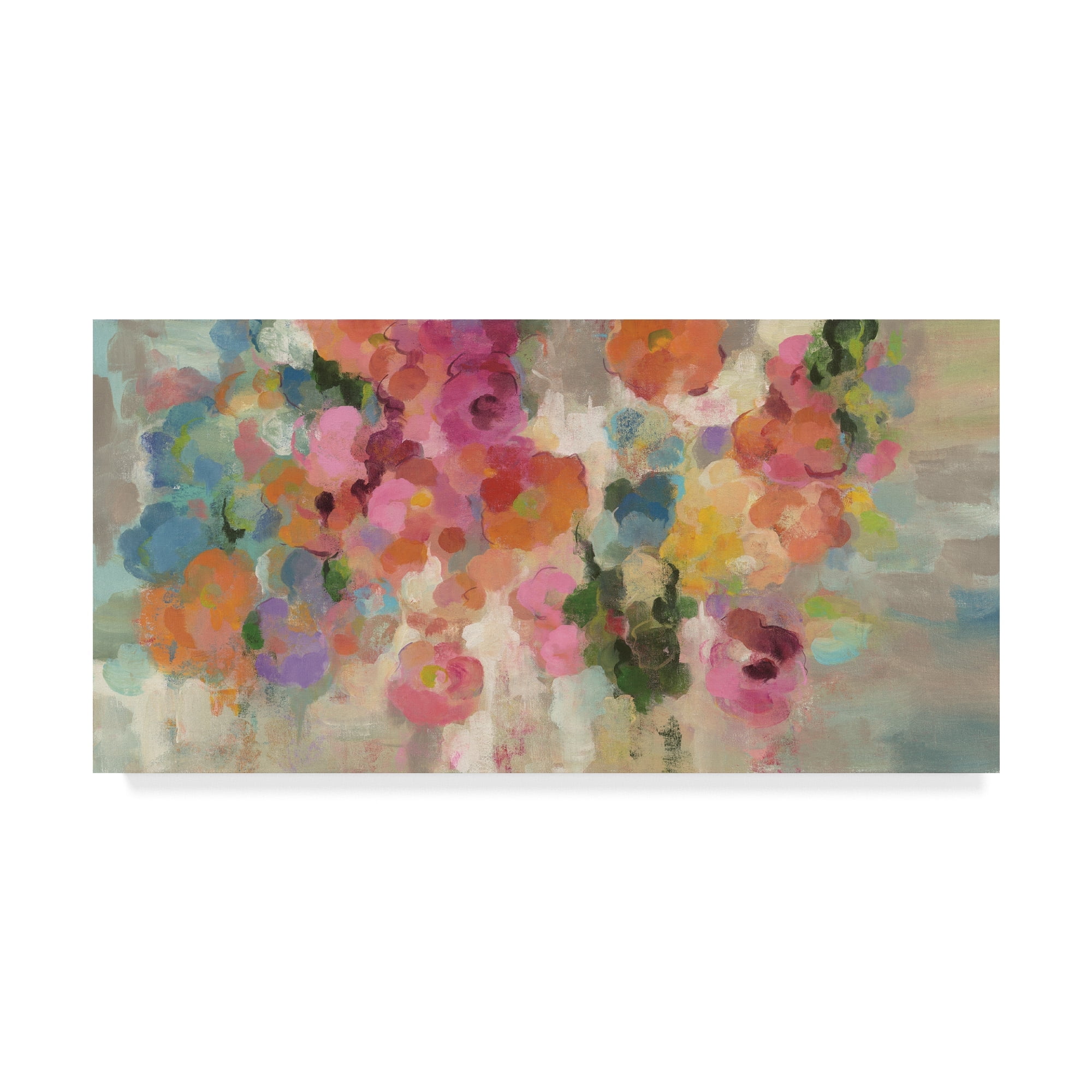 Silvia Vassileva 'Colorful Garden I Crop' Canvas Art