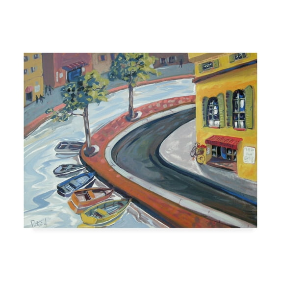 Trademark Fine Art 'Colorful Harbor' Canvas Art by Patricia A. Reed