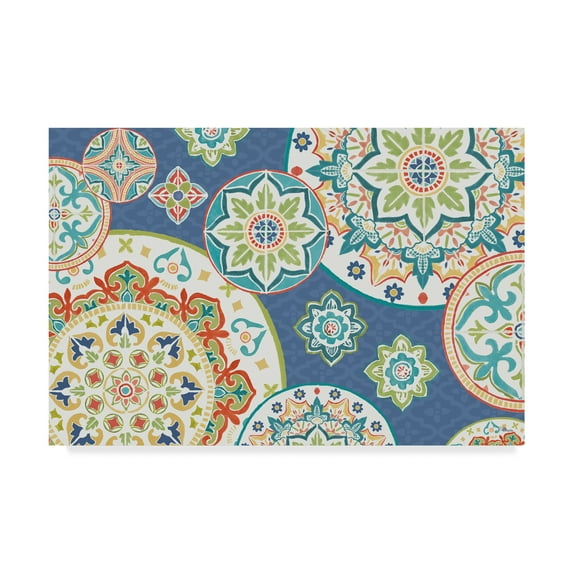 Trademark Fine Art 'Colorful Journey I Blue' Canvas Art by Pela Studio