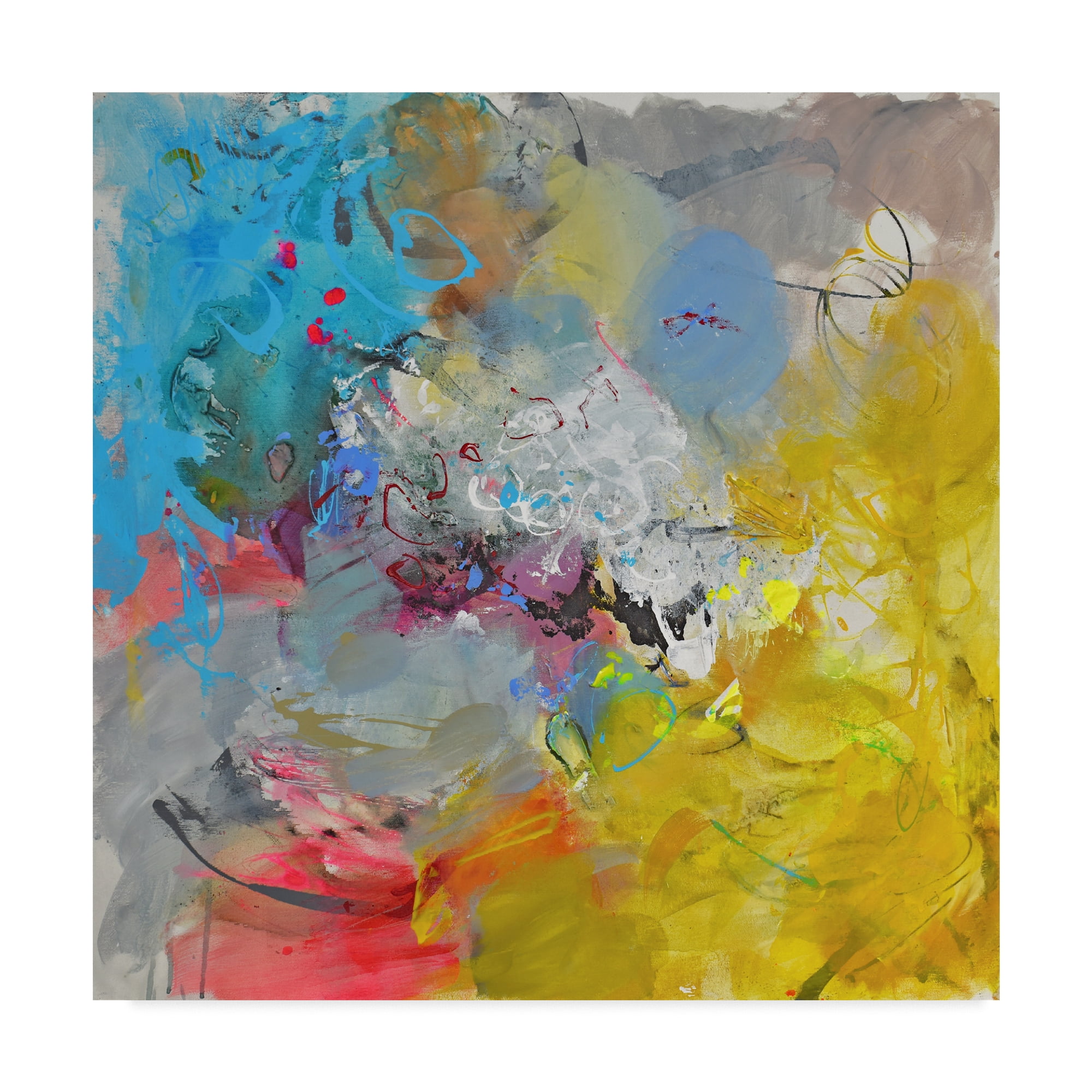 Trademark Fine Art 'Colorful Paint' Canvas Art by Gabi Ger