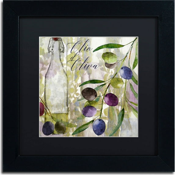 Trademark Fine Art "Colors Of Tuscany I" Canvas Art by Color Bakery, Black Matte, Black Frame