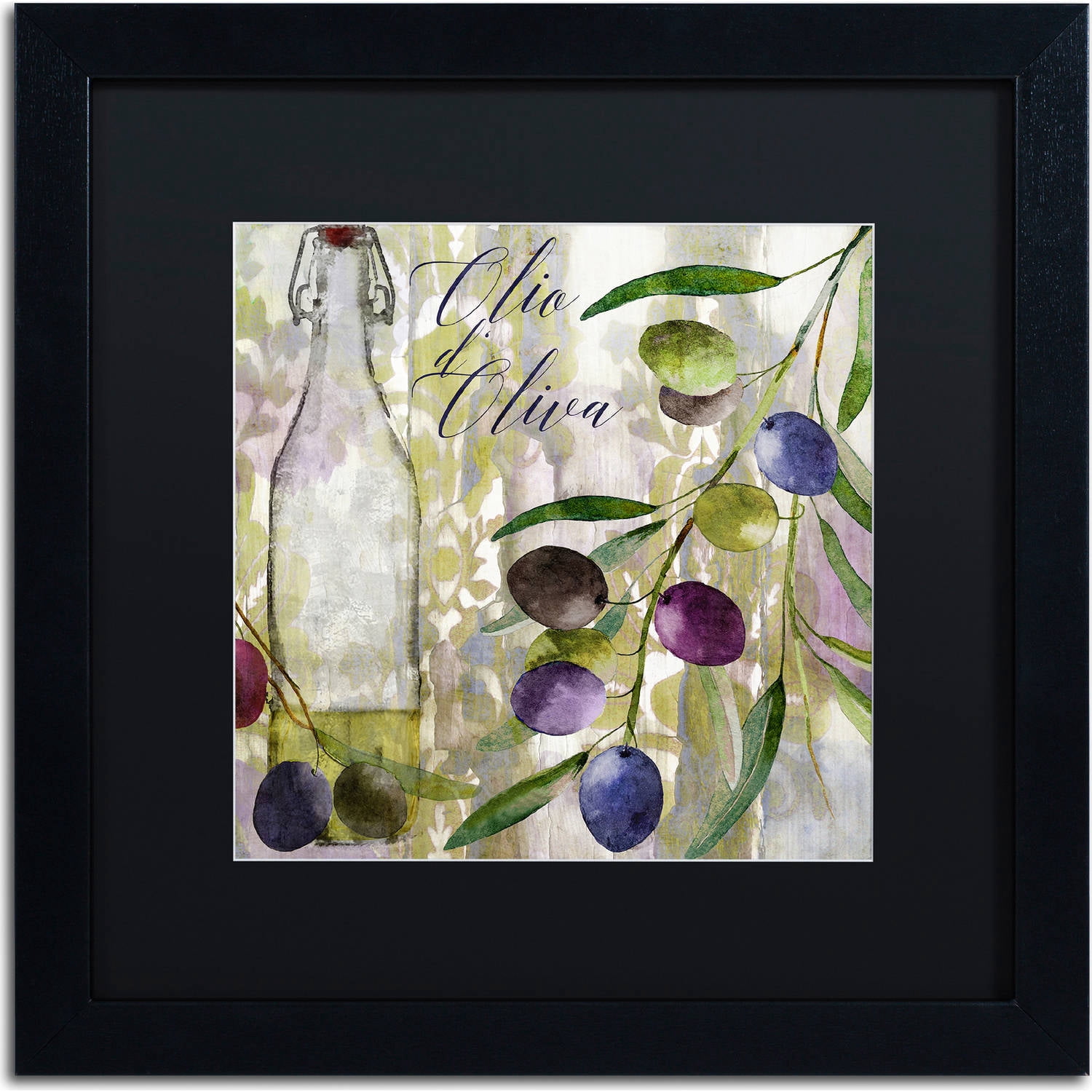 Trademark Fine Art "Colors Of Tuscany I" Canvas Art by Color Bakery, Black Matte, Black Frame