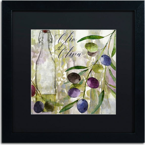 Trademark Fine Art "Colors Of Tuscany I" Canvas Art by Color Bakery, Black Matte, Black Frame