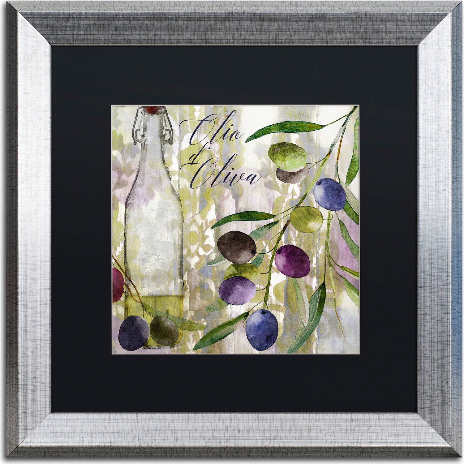 Trademark Fine Art "Colors Of Tuscany I" Canvas Art by Color Bakery, Black Matte, Silver Frame