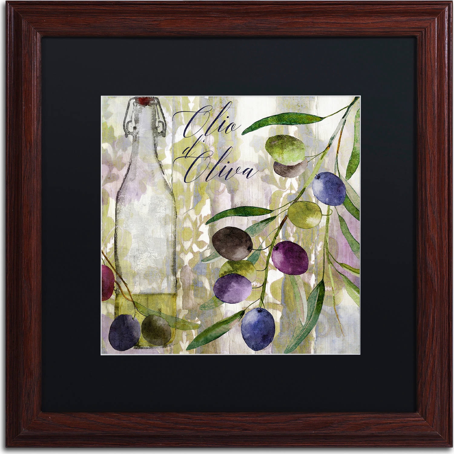 Trademark Fine Art "Colors Of Tuscany I" Canvas Art by Color Bakery, Black Matte, Wood Frame