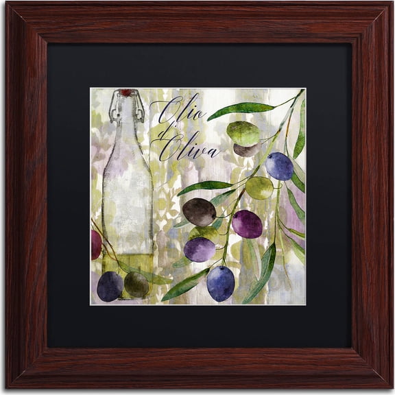 Trademark Fine Art "Colors Of Tuscany I" Canvas Art by Color Bakery, Black Matte, Wood Frame