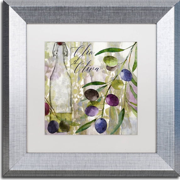 Trademark Fine Art "Colors Of Tuscany I" Canvas Art by Color Bakery, White Matte, Silver Frame