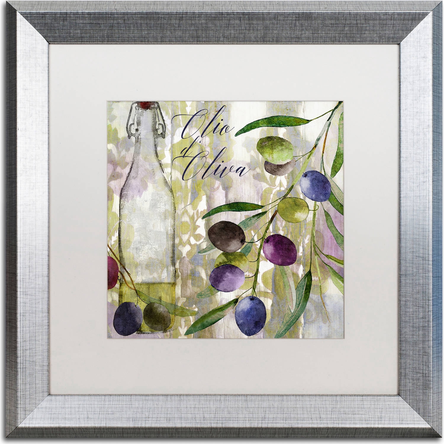 Trademark Fine Art "Colors Of Tuscany I" Canvas Art by Color Bakery, White Matte, Silver Frame