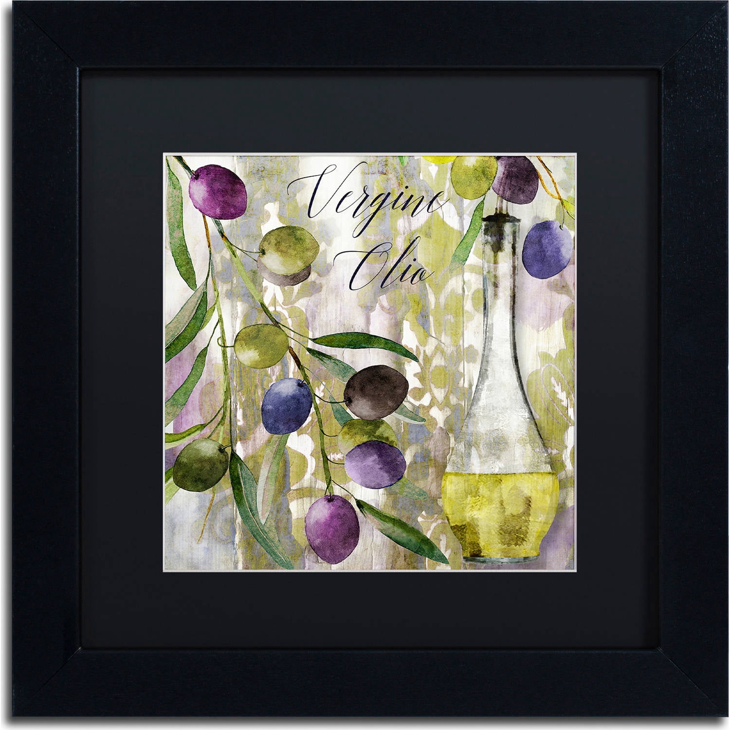 Trademark Fine Art "Colors Of Tuscany II" Canvas Art by Color Bakery, Black Matte, Black Frame