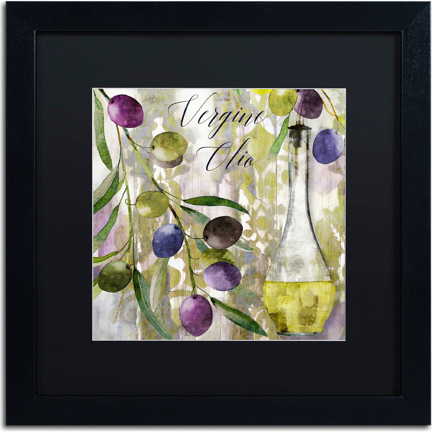Trademark Fine Art "Colors Of Tuscany II" Canvas Art by Color Bakery, Black Matte, Black Frame