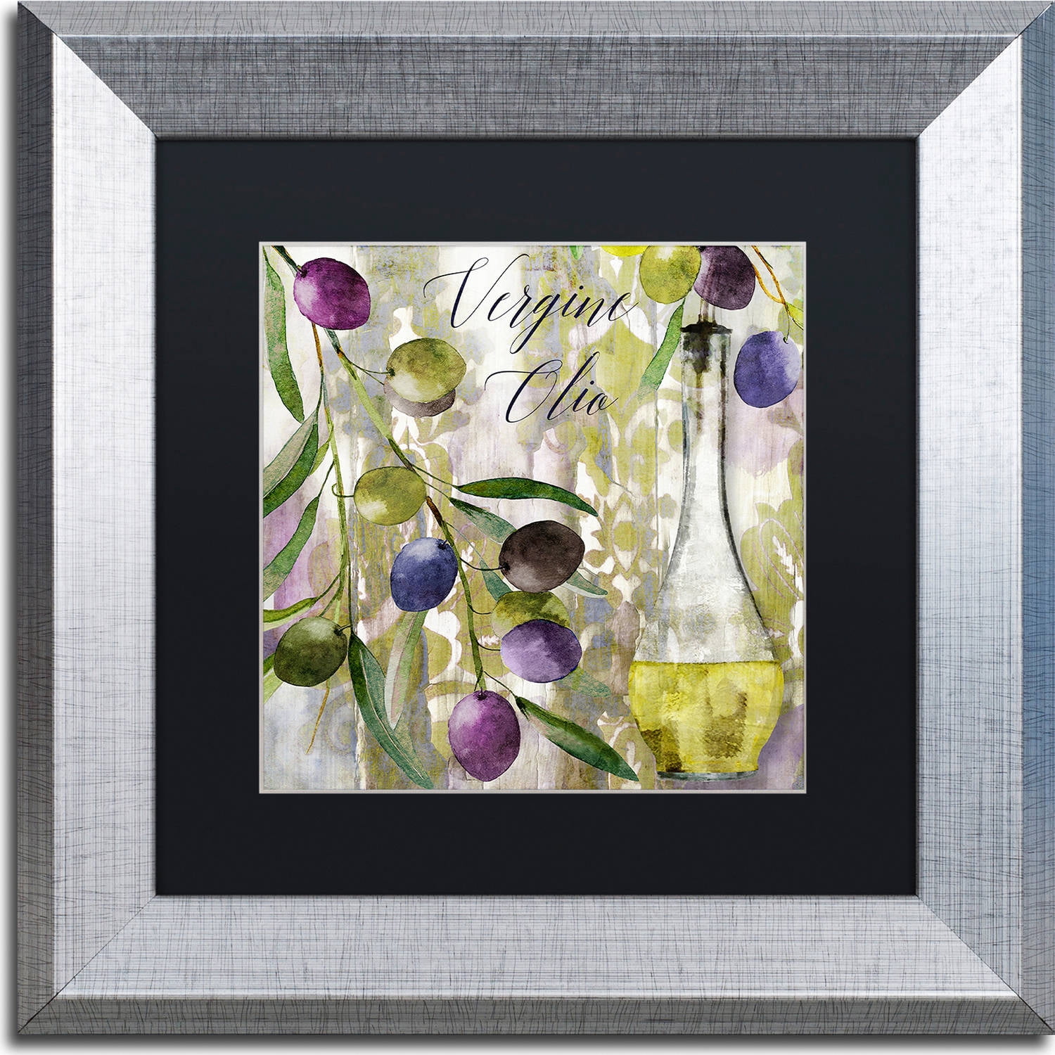 Trademark Fine Art "Colors Of Tuscany II" Canvas Art by Color Bakery, Black Matte, Silver Frame