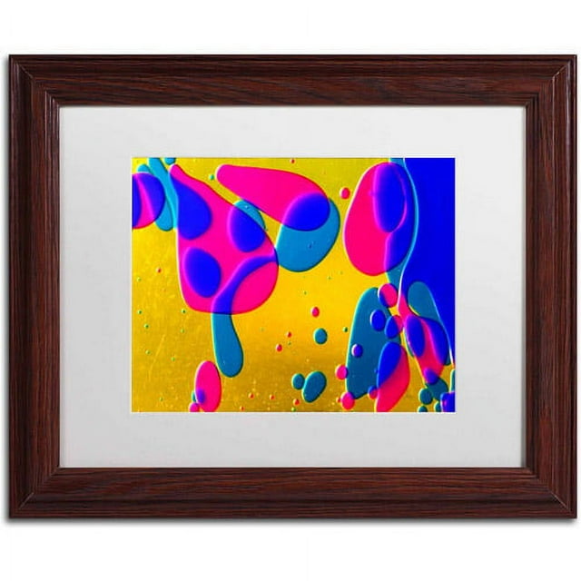 Trademark Fine Art "Colour Fun I" Canvas Art by Beata Czyzowska Young, White Matte, Wood Frame