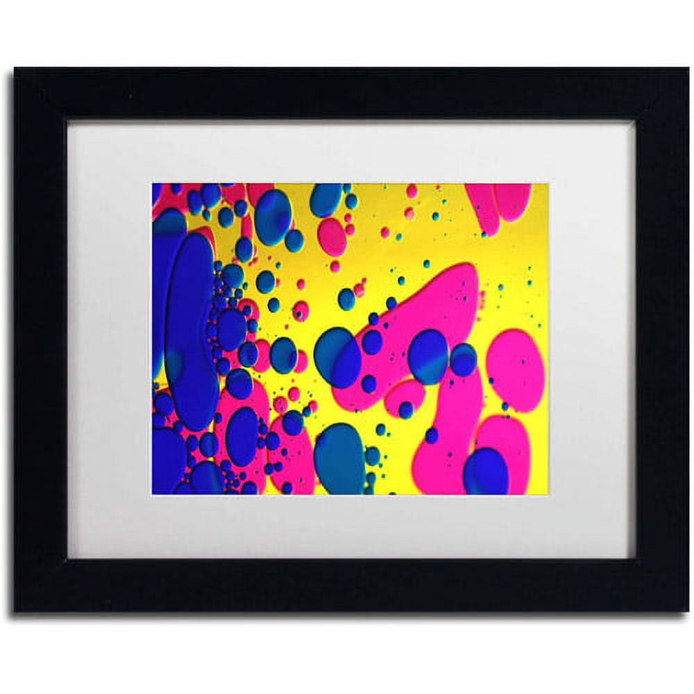 Trademark Fine Art "Colour Fun V" Canvas Art by Beata Czyzowska Young, White Matte, Black Frame