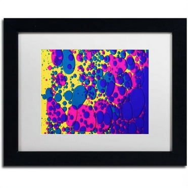 Trademark Fine Art "Colour Fun VI" Canvas Art by Beata Czyzowska Young, White Matte, Black Frame