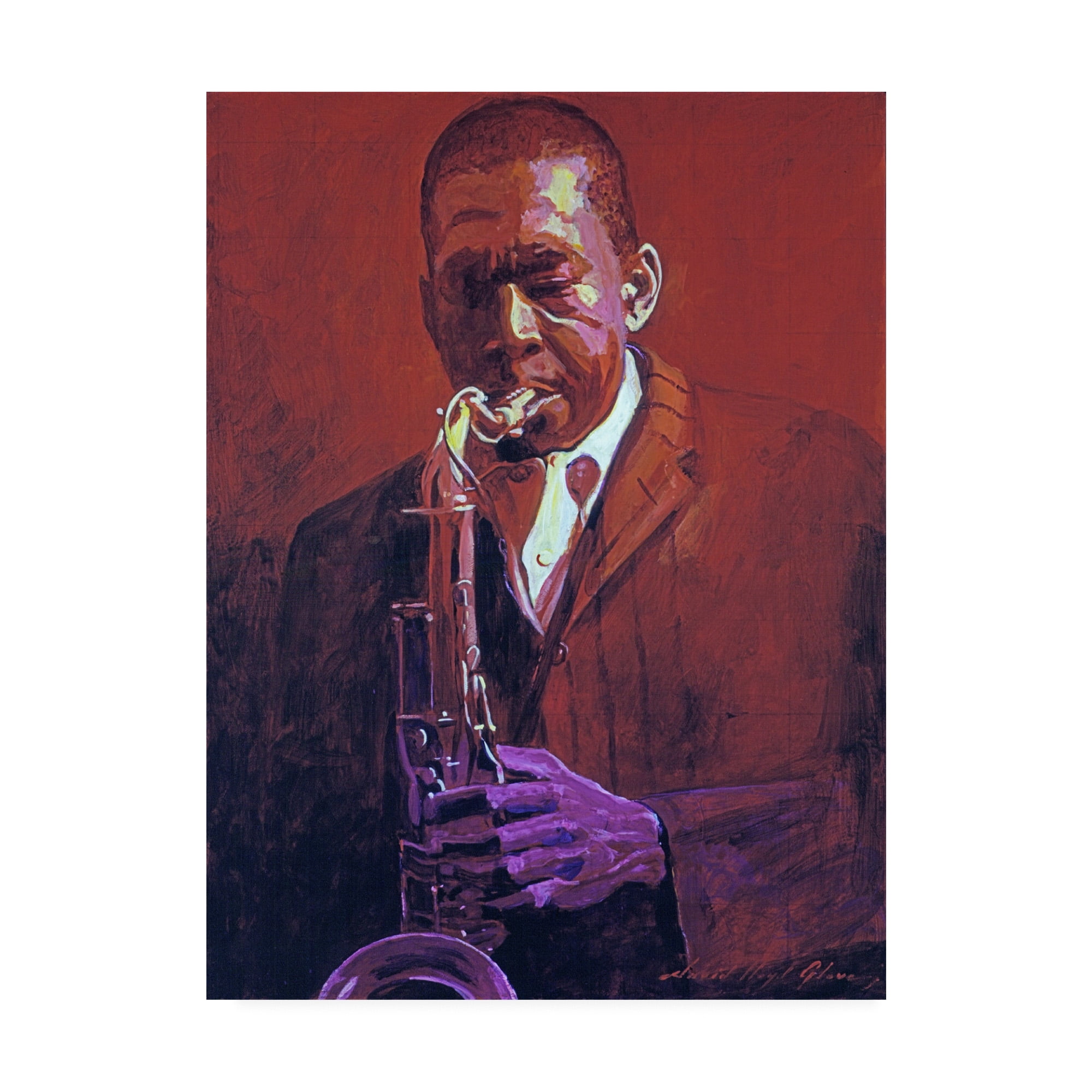 Coltrane Musician Gallery-Wrapped Canvas Art, 18x24