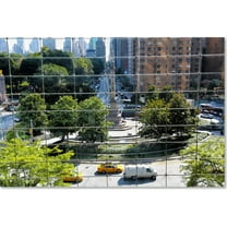 Trademark Fine Art "Columbus Circle" Canvas Art by CATeyes