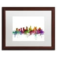 thumbnail image 1 of Trademark Fine Art 'Columbus Ohio Skyline' Canvas Art by Michael Tompsett, White Matte, Wood Frame, 1 of 4