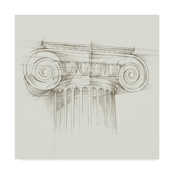 Trademark Fine Art 'Column Schematic III' Canvas Art by Ethan Harper