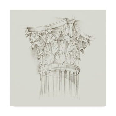 Trademark Fine Art 'Column Schematic IV' Canvas Art by Ethan Harper