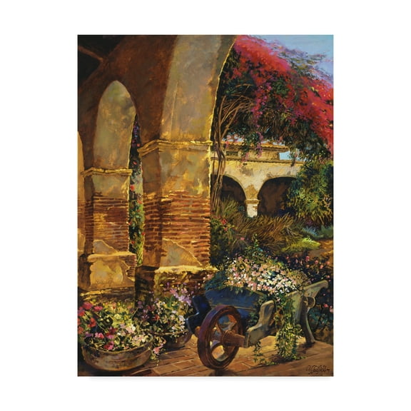 Trademark Fine Art 'Columns Adorned' Canvas Art by Clif Hadfield