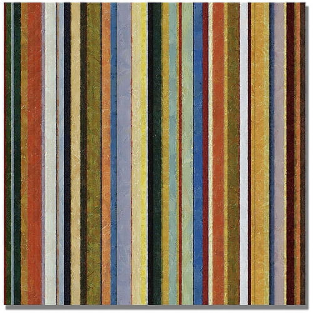 Trademark Fine Art "Comfortable Stripes V" Canvas Wall Art by Michelle Calkins