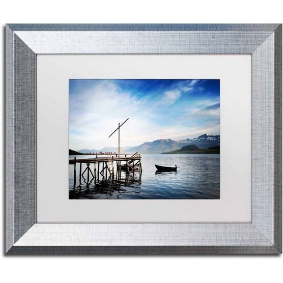 Trademark Fine Art 'Coming of the Light' Canvas Art by Philippe Sainte-Laudy, White Matte, Silver Frame