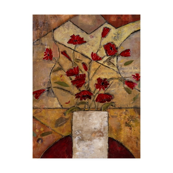 Trademark Fine Art 'Compassionate Flowers I' Canvas Art by Judi Bagnato