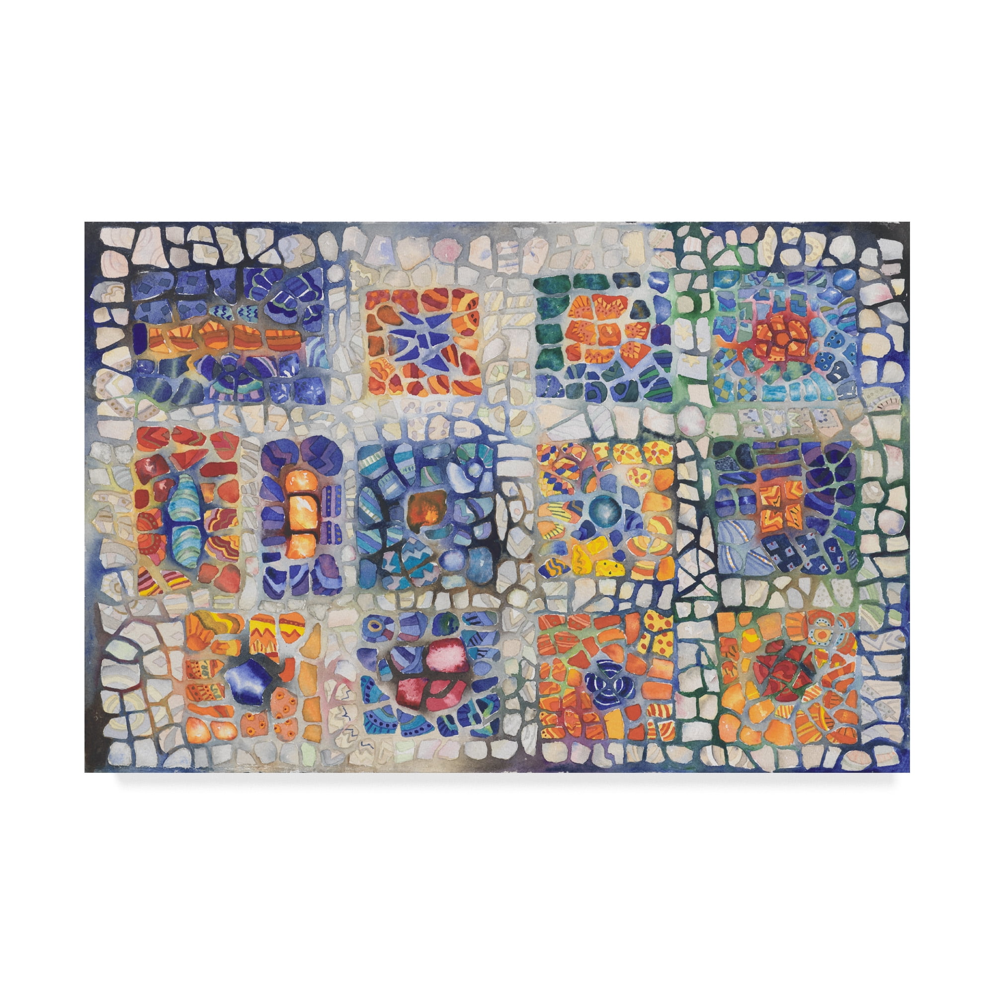 Trademark Fine Art 'Complementary Mosaic' Canvas Art by Charlsie Kelly