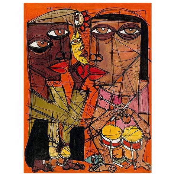 Trademark Fine Art "Con el Son" Canvas Art by Dieguez, 24x32