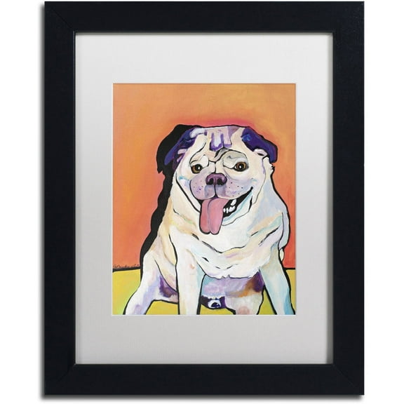 Trademark Fine Art "Conan" Canvas Art by Pat Saunders-White, White Matte, Black Frame