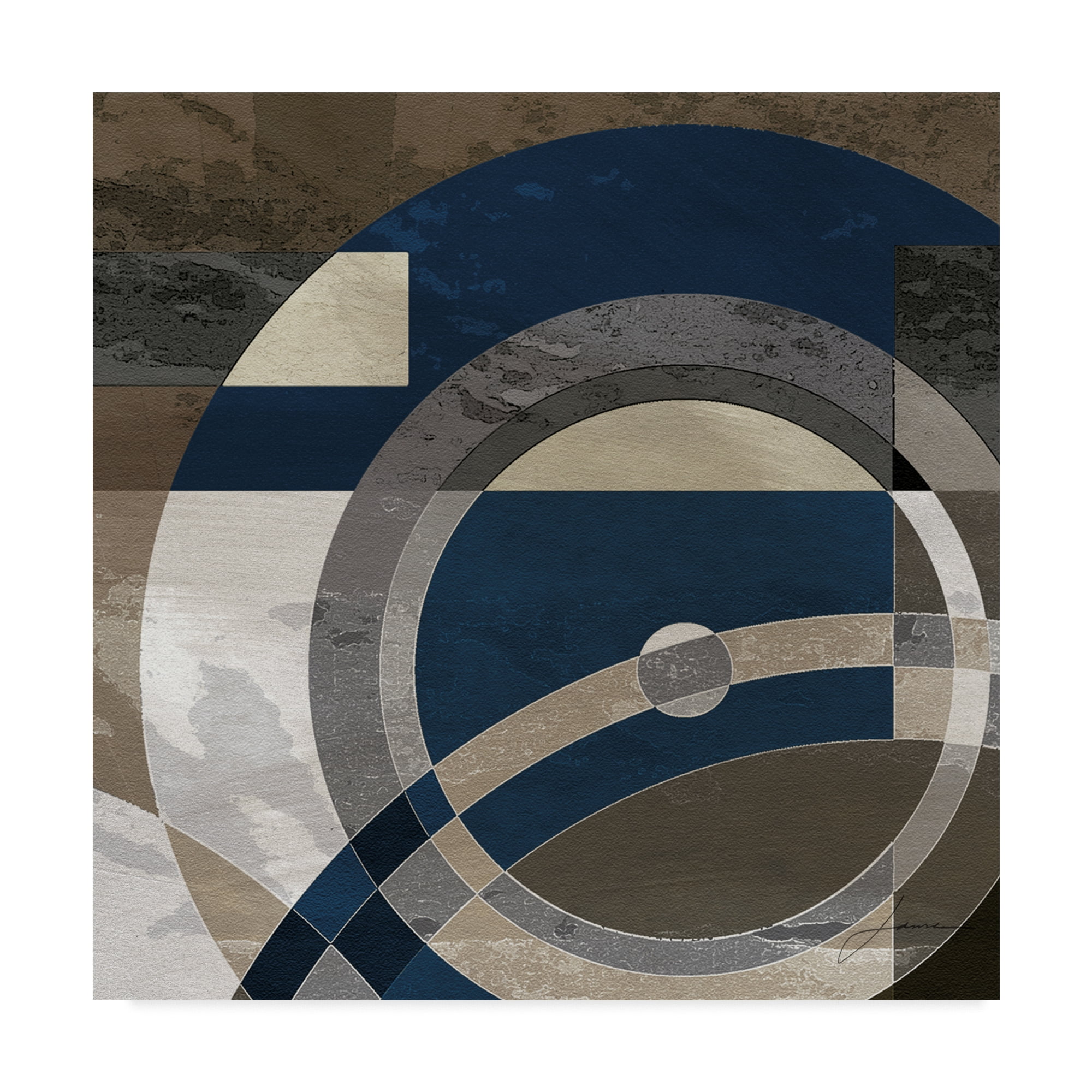 Trademark Fine Art 'Concentric Squares II' Canvas Art by James Burghardt