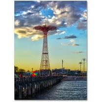 Trademark Fine Art "Coney Island" Canvas Art by CATeyes