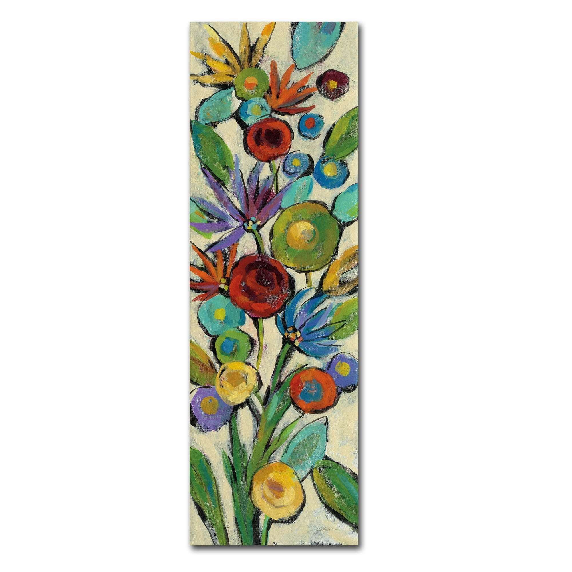 Trademark Fine Art 'Confetti Floral II' Canvas Art by Silvia Vassileva
