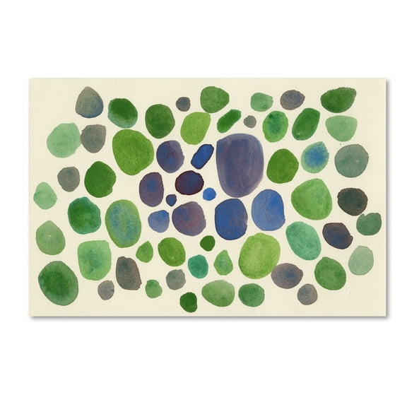 Trademark Fine Art 'Confetti Green' Canvas Art by Fernanda Franco