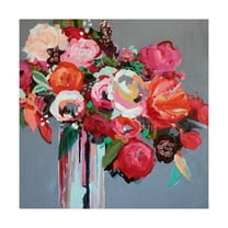 Trademark Fine Art 'Confetti Pink Floral' Canvas Art by Jacqueline Brewe