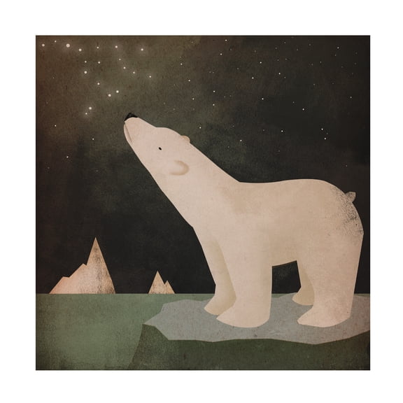 Trademark Fine Art 'Constellations Polar Bear' Canvas Art by Ryan Fowler