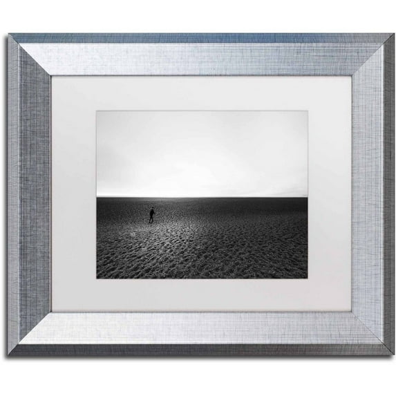 Trademark Fine Art 'Contact' Canvas Art by Philippe Sainte-Laudy, White Matte, Silver Frame