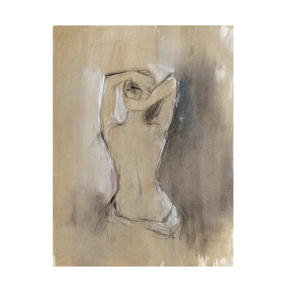 Trademark Fine Art Ethan Harper Contemporary Draped Figure I Canvas Wall Art - 24x32