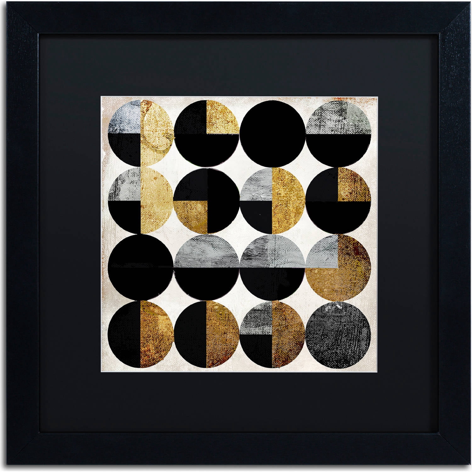 Trademark Fine Art "Conversation" Canvas Art by Color Bakery, Black Matte, Black Frame