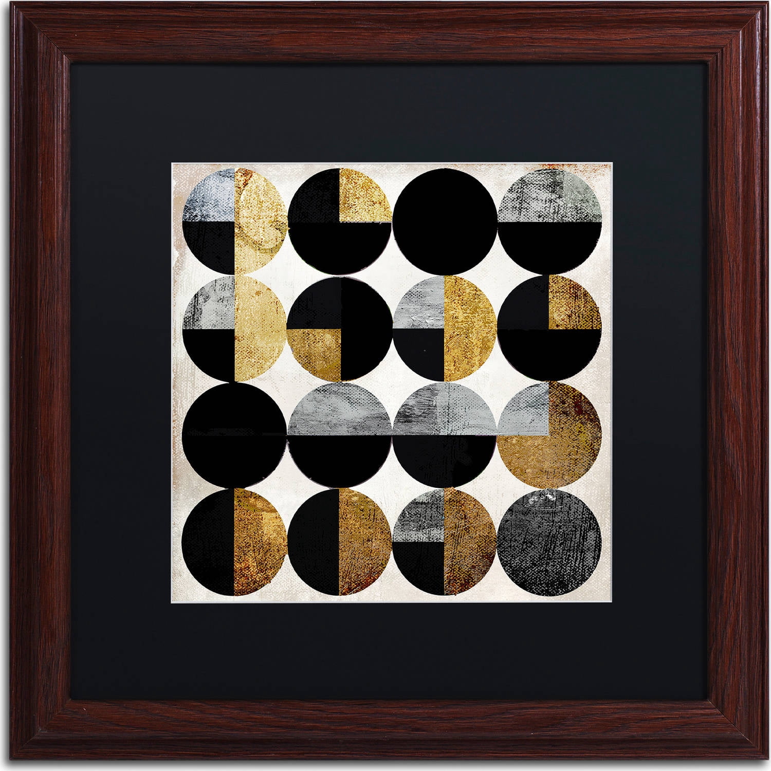 Trademark Fine Art "Conversation" Canvas Art by Color Bakery, Black Matte, Wood Frame