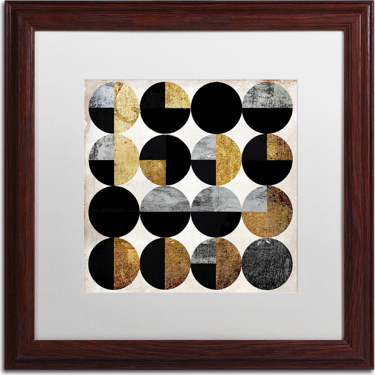 Trademark Fine Art "Conversation" Canvas Art by Color Bakery, White Matte, Wood Frame