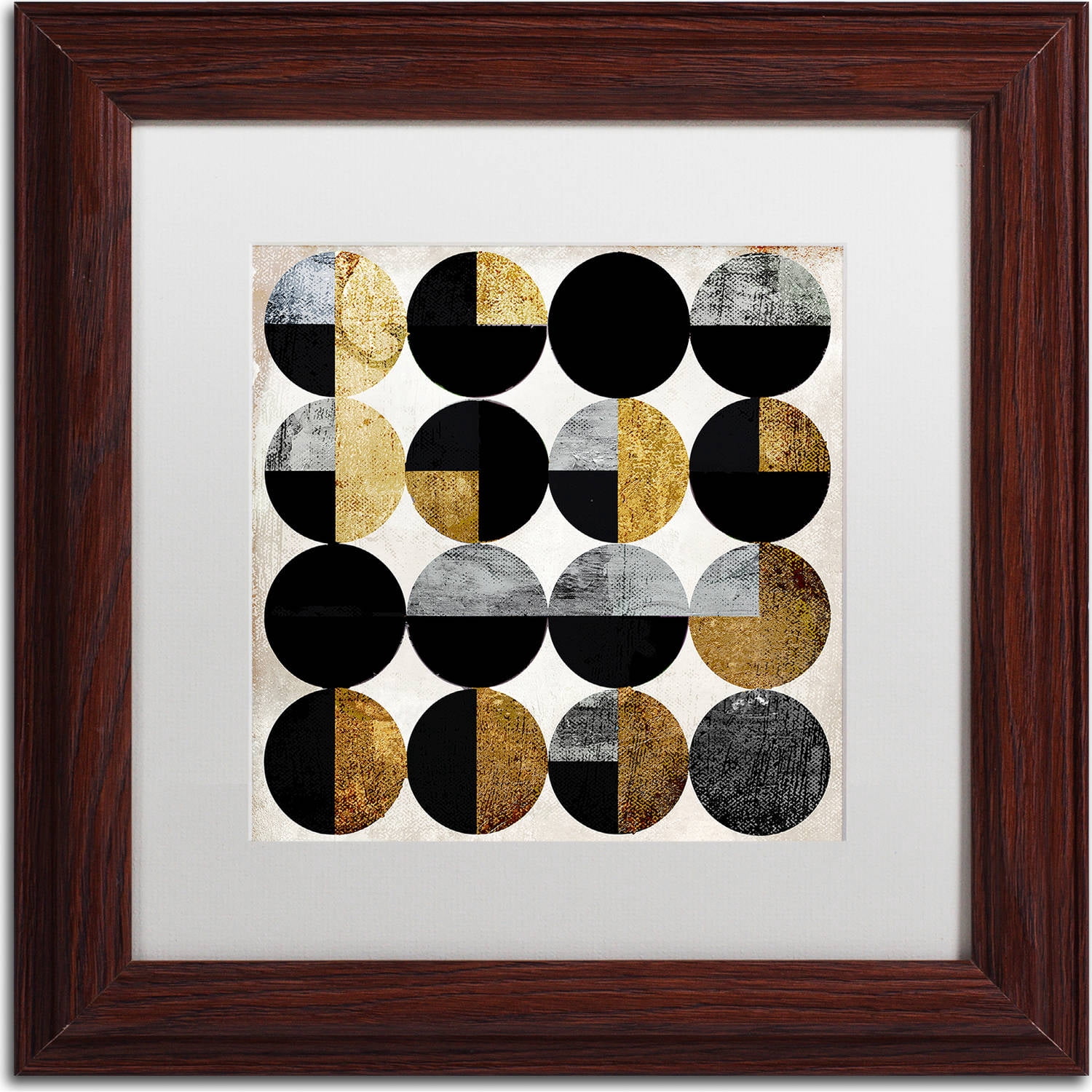 Trademark Fine Art "Conversation" Canvas Art by Color Bakery, White Matte, Wood Frame
