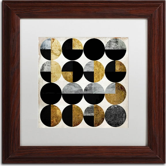 Trademark Fine Art "Conversation" Canvas Art by Color Bakery, White Matte, Wood Frame