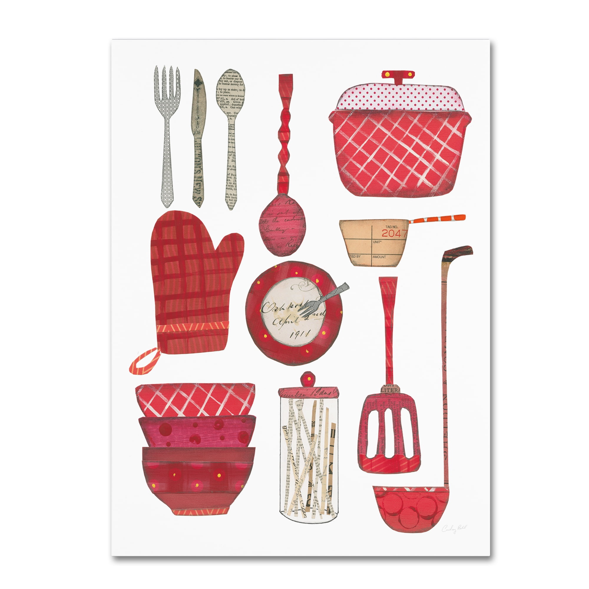Trademark Fine Art 'Cook Kitchen II' Canvas Art by Courtney Prahl
